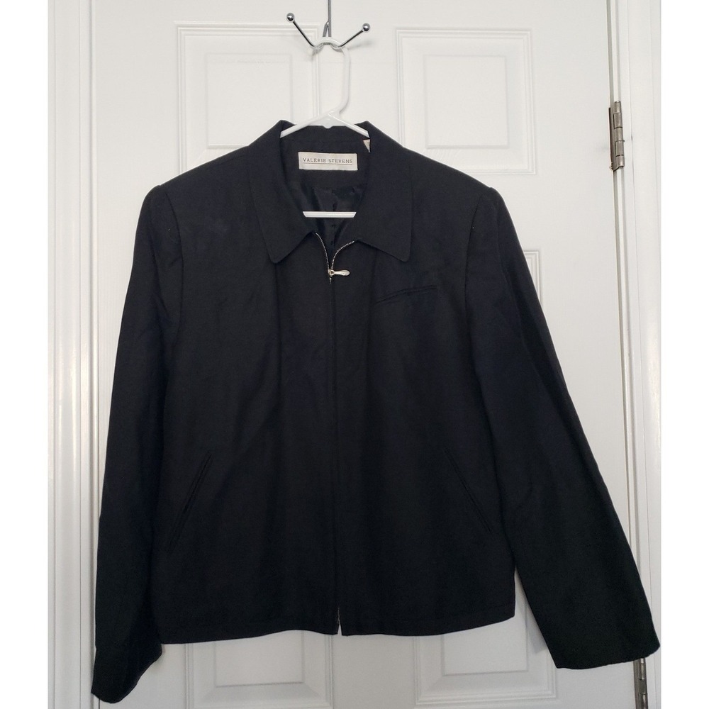 Valerie Stevens Womans Linen Blazer Size Large